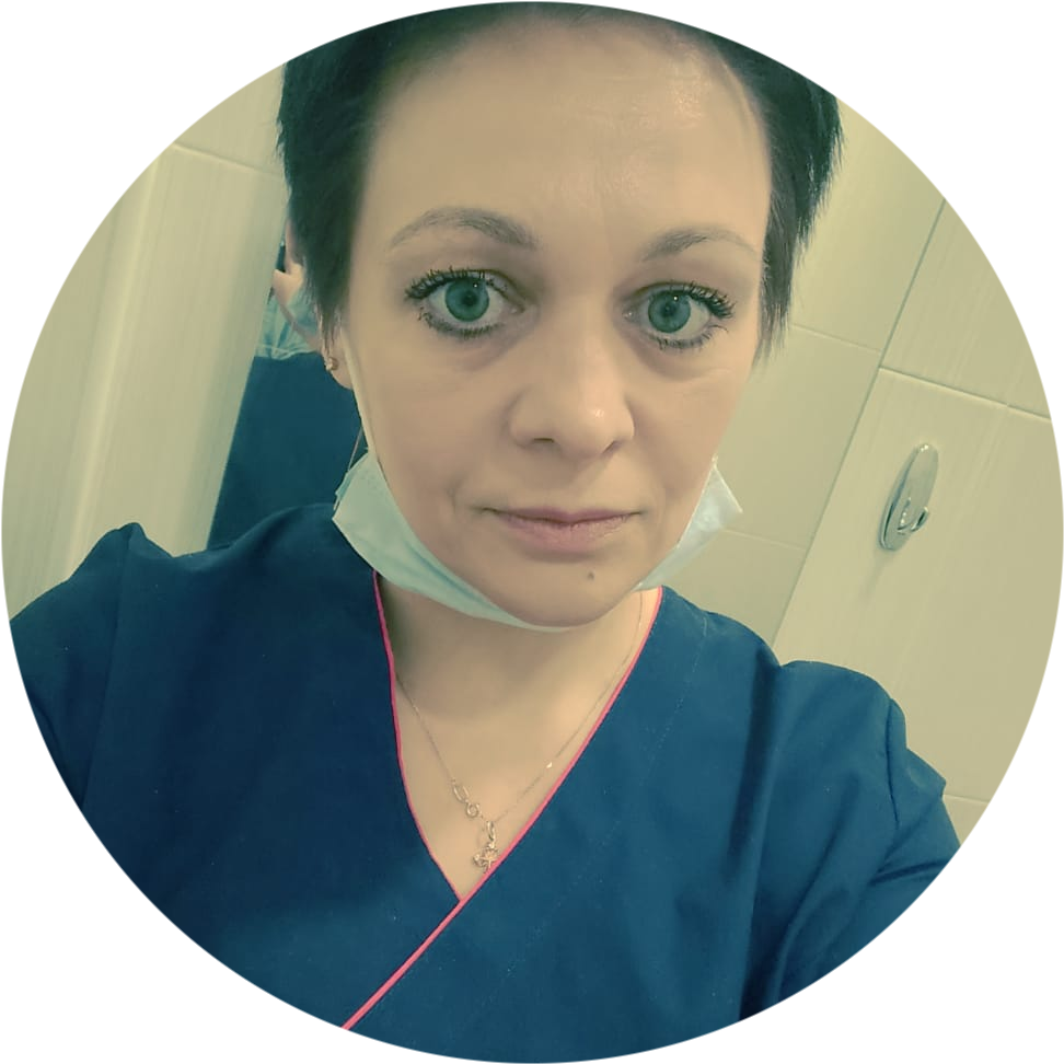 Патронажная сестра Оксана Надточей